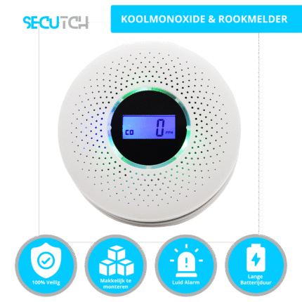 TechGenics Rookmelder en Koolmonoxidemelder