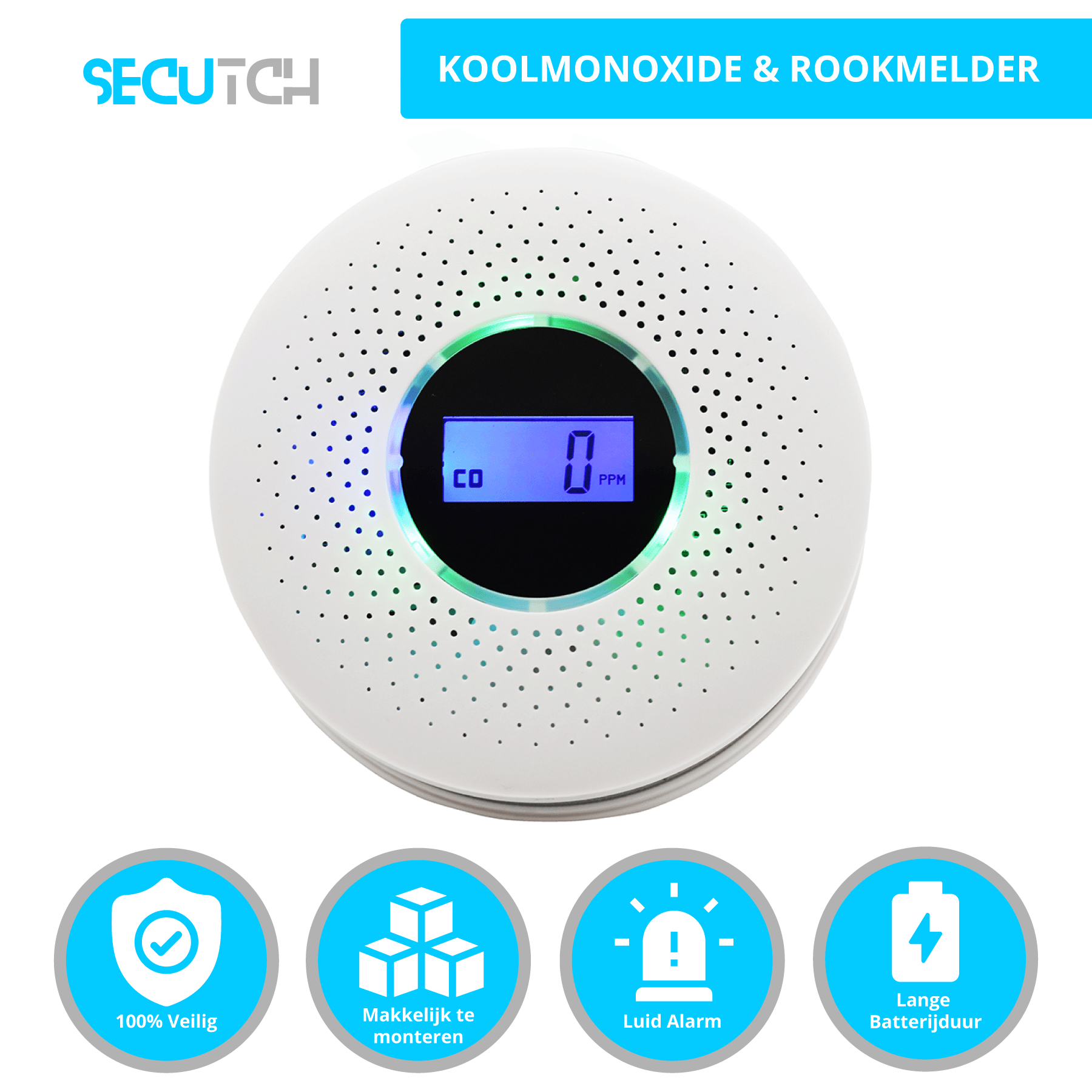 TechGenics Rookmelder en Koolmonoxidemelder